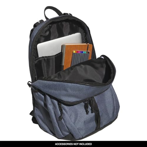 adidas Prime 7 Backpack for Laptop, School and Travel, 37L - color: Twill Onix Grey/Black/White/2