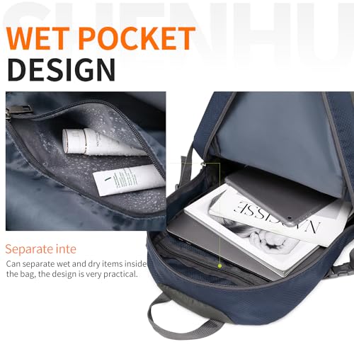 40L Hiking Backpack Lightweight Daypack Waterproof Travel Camping Backpack for Men Women Sport Packable - color: A5-royal Blue