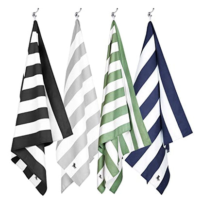 Dock & Bay Beach Towel - Quick Dry, Sand Free - Compact, Lightweight - 100% Recycled - Includes Bag - Cabana - Cayman Khaki - Extra Large (200x90cm, 78x35) - color: Cabana - Cayman Khaki, size: Extra Large (200x90cm, 78x35")