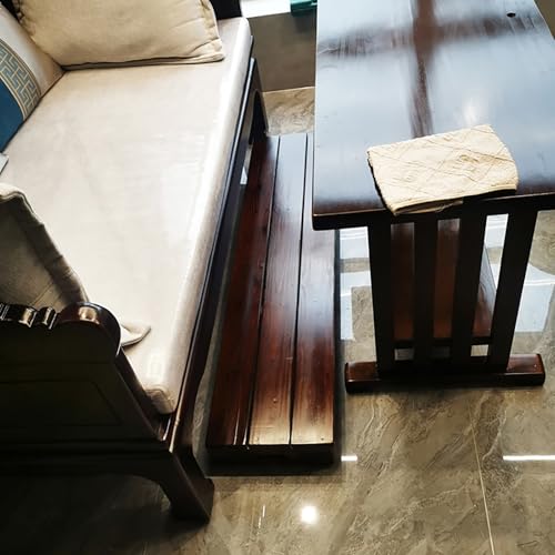 Wooden Platform, Indoor Wooden Step Stool with Non Slip Pads, Step for Outside, Stepping Platform for Adults & Elderly, No Assembly Required, Safety Stepping Stool for Bathroom, Kitchen, Bed(80 - size: 80x30x11cm