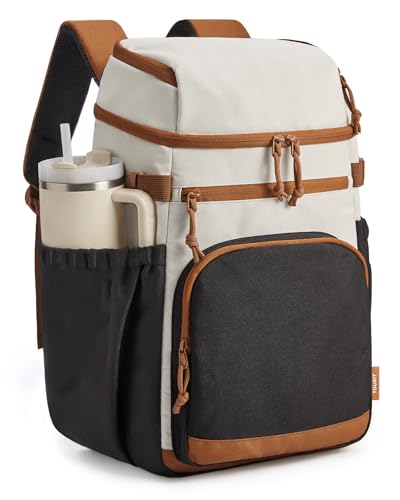 TOURIT Backpack Cooler Leak Proof 28 Cans Cooler Backpack Insulated Waterproof Cooler for Men and Women, Picnic, Hiking, Work, Trip - color: black