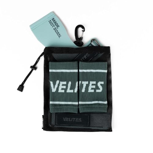Velites - All Terrain Grips - Official Crossfit® Games Gymnastics Grips - No-Chalk Required - for All Bars & Surfaces - Includes Wristbands & Bag - color: Mint, size: X-Large