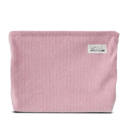 HAPPYHEIDI Large Makeup Bag Travel Cosmetic Pouch, Misty Pink - color: Pink