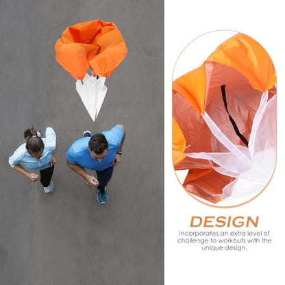 Cabilock Resistance Training Speed Parachute with Silver Coating, Orange Sprint Speed Training Equipment for Running Agility and Explosive Power Conditioning