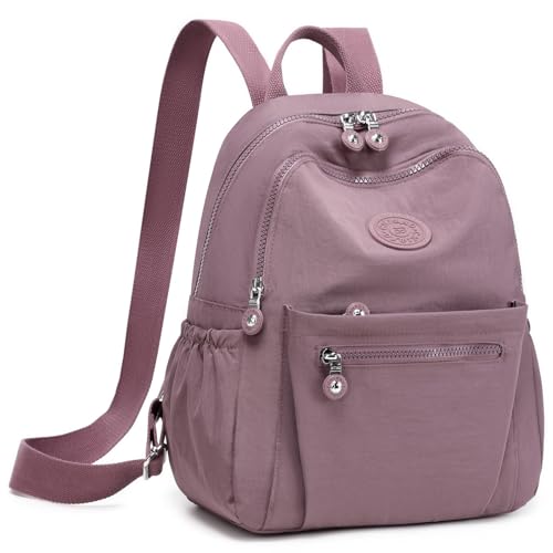 Mini Backpack Purse for Women, Stylish Daypack Shoulder Bag, Small Lightweight Daypack for Work Travle College (A- Salmon Pink) - color: A- Salmon Pink
