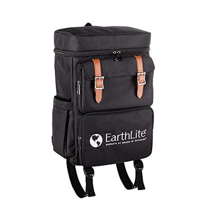 EarthLite LMT Go-Pack – The Ultimate Massage Therapist Travel Backpack. Water Resistant, USB Charging Port, Multiple Compartments, Black