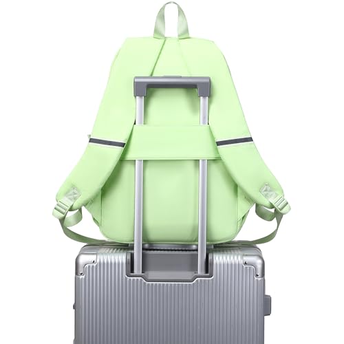 abshoo Big Student Laptop Backpack For College Women Middle High School Teen Girls Bookbag Travel Daypack (Greenyellow) - color: Greenyellow