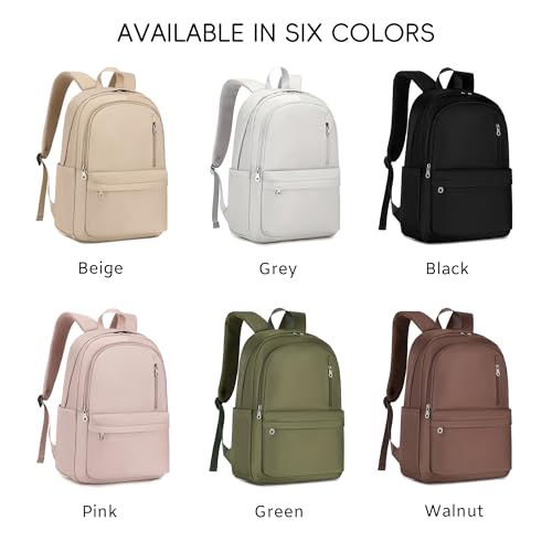 BAGOK Lightweight Nylon Backpack for Women & Men – Foldable, Large Capacity, Ideal for School, Travel & Work - color: Pink