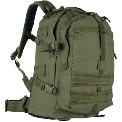 FOX OUTDOOR PRODUCTS Large Transport Pack | 37L Tactical Backpack with Compression Straps, Hydration Pocket & Modular Webbing - color: Olive Drab