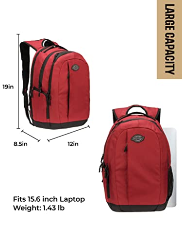 Dickies Laptop Backpack, Water Resistant College Computer Bag, Fits 15.6 Inch Notebook - color: Bloodstone