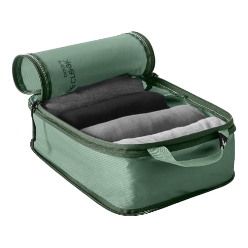 Eagle Creek Pack-It Essentials Set - Compression Packing Cubes for Compartmentalizing Luggage - Convenient Top Handle - Easy Grab Zipper Pull - Willow Green - 3 Piece Set - color: Willow Green