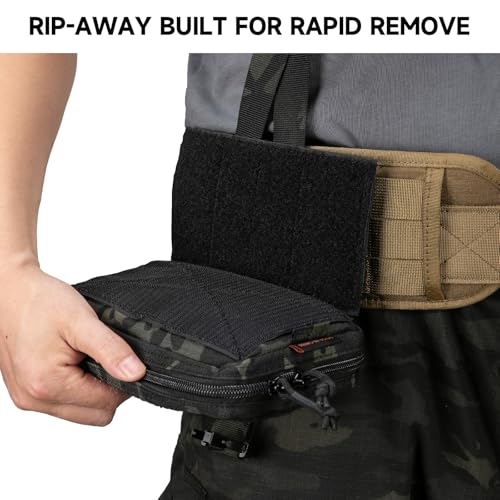 EXCELLENT ELITE SPANKER Tactical Molle Rip Away Ifak Pouch Utility First Aid Pouch Medical EMT Bag - color: Multicam Black