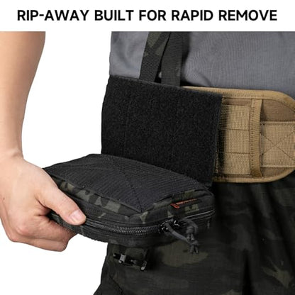 EXCELLENT ELITE SPANKER Tactical Molle Rip Away Ifak Pouch Utility First Aid Pouch Medical EMT Bag - color: Multicam Black