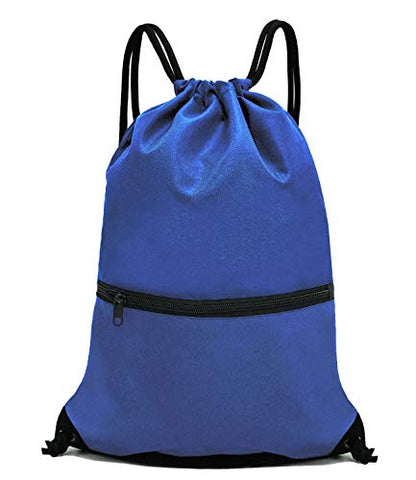 HOLYLUCK Drawstring Backpack Bag Sport Gym Sackpack - color: Blue