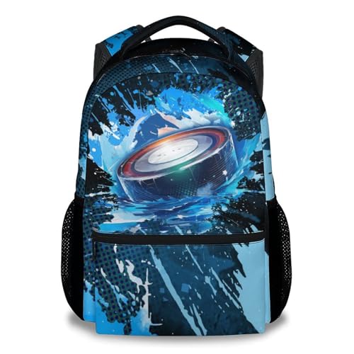Book Bags for Kids - Ice Hockey Backpacks for Boys Girls - 17 Inch Kids Bookbag for Elementary Middle School - Cool Field Hockey Theme School Bags for Teens - color: Style-8