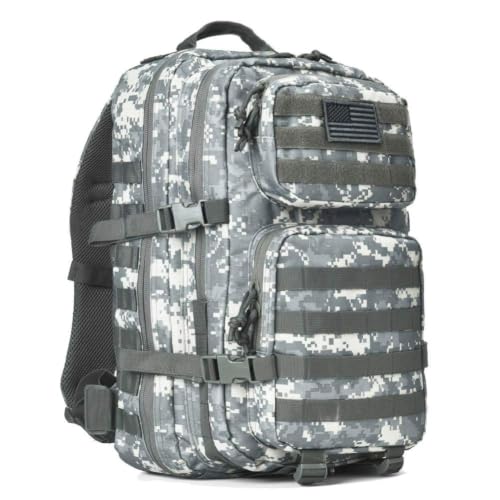 REEBOW GEAR Military Tactical Backpack Large Army 3 Day Assault Pack Molle Bag Backpacks (ACU Camo) - color: Camo Acu