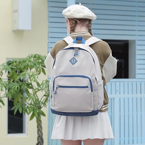 Lohol Classic Backpack for Girls Boys Teens, Lightweight Bookbag for School Travel College (Green/Green) - color: Green/Green