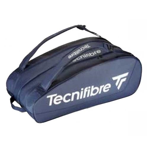 Tecnifibre Tour Endurance Tennis/Squash Bag Series (RS, WHITE, NAVY) - The Ultimate Waterproof and UV-Resistant Bag (RackPack,15R, 12R, 6R, BackPack) - color: Navy, style: Tour Endurance Navy (12r)