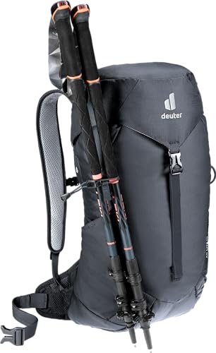 Deuter AC Lite 16L Hiking & Daypack Backpack with Steel Frame & Superior Breathability - Black - color: Black