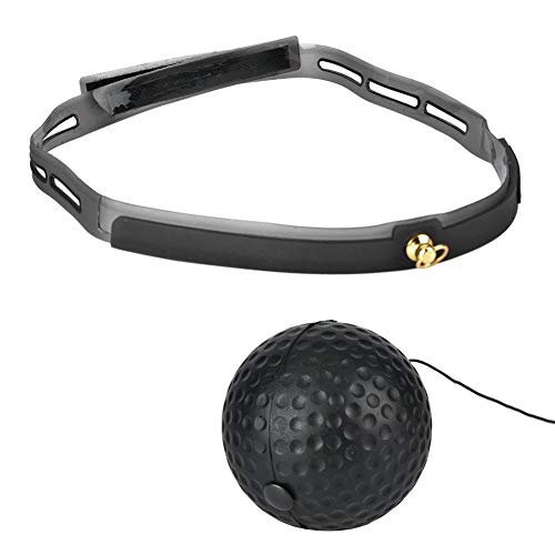 HURRISE Boxing Reflex Ball with Headband, Fight Ball React Training Equipment, Improve Hand Eye Coordination and Punching Speed, Includes 4 Spare Strings