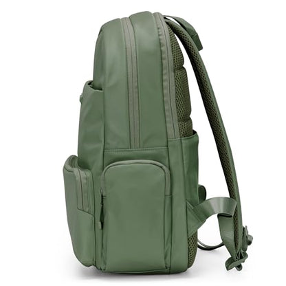 Traveler's Choice Iria 20L Backpack for Women, Water Resistant Travel Bag Daypack, Work, College, Business, Commuter, Green, Carry-on Laptop Backpack - color: Green