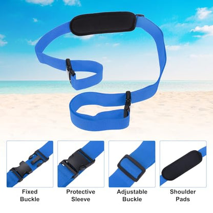 PATIKIL Carrying Beach Chair Straps, Adjustable Beach Chair Straps Shoulder Carrying Straps for Folding Chair Backpack, Navy Blue - color: Navy Blue