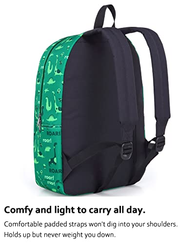 HotStyle TRENDYMAX Backpack for School Girls Boys & Preschool Kids, Two Sizes - color: D231b(2021), Dinosaurs Green, size: Big Kids (8+ years)