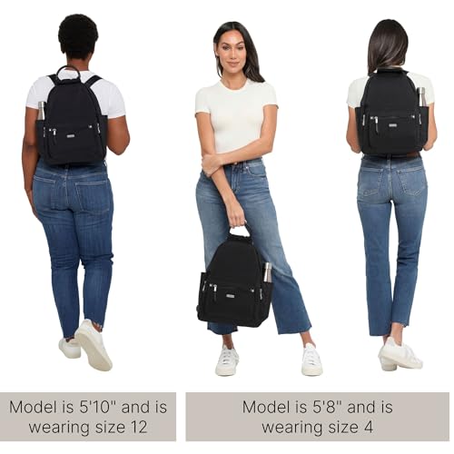 Baggallini Womens With Rfid Phone Wristlet All Day Backpack, Navy, One Size US - color: Navy