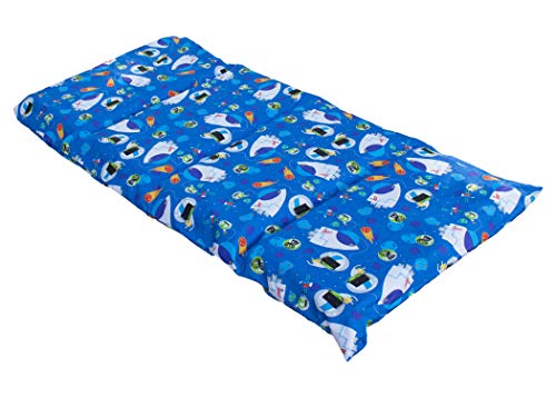 KinderMat 1.5" Thick + PBS Kids Kinderbundle - Washable Cover, Special Edition - Space Explorer - Regular, Sheet is 47" x 22", Value Bundle Great for Daycare & Family Households - color: Space Explorer Bundle 1.5 Inch