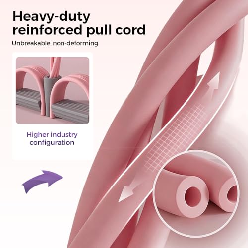 Multifunction Pedal Resistance Band, Pedal Resistance Bands with Handles - 2026 New Elastic Rubber Exercise Band for Full Body Workout, Arm, Leg - color: Purple