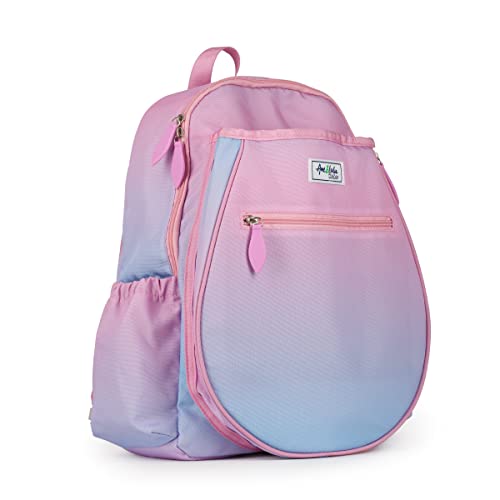 Ame & Lulu Kids Big Love Tennis Backpack - color: Pink & Blue Sorbet