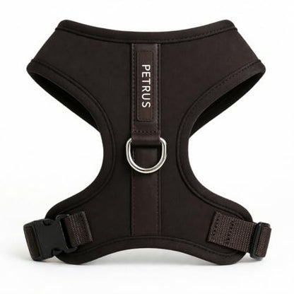 Premium No-Pull Dog Harness Soft Neoprene & Breathable Mesh Vest with Front & Back Clip D-Rings Adjustable Lightweight Walking Harness for Puppies, Small & Medium Dogs (Dark Chocolate Brown, XS) - color: Dark Chocolate Brown, size: XS: Neck 10.6-14.2'', C