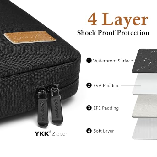 bagasin 14 Inch Laptop Sleeve Case Computer Bag for MacBook HP Lenovo Dell ASUS Acer Chromebook - color: Black, size: 14
