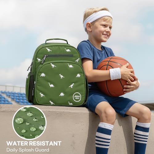mibasies Toddler Backpacks for Boys 2-4: Quilted Backpack for Preschool Prek Daycare - Cute 12 Inches Bookbag for Little Kids Dinosaur Green - color: Dinosaur Green, style: Toddler-12"h(not Fit Folder)