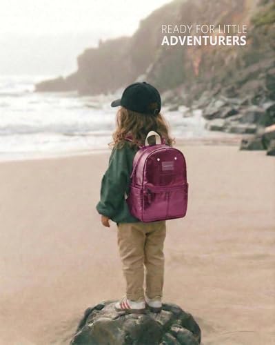 Toddler Backpack for Girls Boys 2-6 Kindergarten Elementary School Kids Backpack Boys 14" H Diaper Bag - color: Magenta