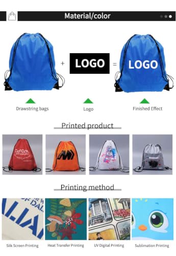 CODOBON 30 Pack Drawstring Bags,Bulk Draw String Backpack, DIY Gym Sports Cinch Bag Sackpack for Women Men, Royal Blue - color: Blue