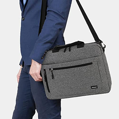 RAVUO Laptop Bag for Men, Water Resistant 15.6inch Laptop Messenger Shoulder Bag Business Satchel Briefcase with Adjustable Shoulder Strap Grey - color: 15.6inch-grey