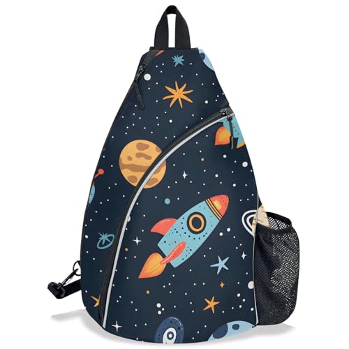 Pickleball Bag for Women Men Adjustable Crossbody Sling Backpack Hold Pickleball Paddle Water Bottle - color: Multicolor 11