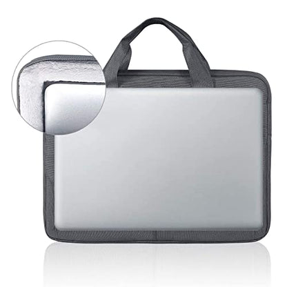 LANDICI Laptop Bag Case 13 14 inch with Shoulder Strap, Slim Waterproof Computer Sleeve Cover Compatible with MacBook Air 13/13.6 M1 M2 M3 M4, MacBook Pro 13/14, Chromebook 14, Grey - color: Grey, size: 13-13.5 Inch