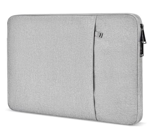 14 inch Laptop Sleeve Case for HP Lenovo Dell ASUS Acer Chromebook 14, HP Stream 14, Dell XPS 15, Inspiron 14, Lenovo ideapad 14, Asus Zenbook 14, Razer Blade 15 Water-Resistant Computer Bag -Grey - color: Grey, size: 14 inch