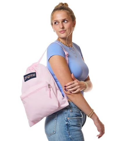 JanSport Draw Sack, Pink Ice - color: Pink Ice
