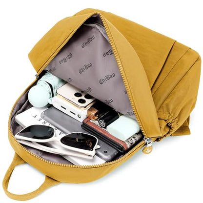 Mini Backpack Purse for Women, Stylish Daypack Shoulder Bag, Small Lightweight Daypack for Work Travle College (A- Yellow) - color: A- Yellow