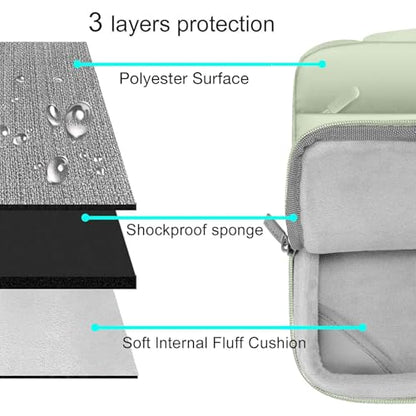 MOSISO Compatible with MacBook Air 15 inch Case M5 2026 M4 2025 M3 2024 M2 2023 A3448 A3241 A3114 A2941, Plastic Hard Shell Case&Puffy Sleeve Bag&Keyboard Skin&Webcam Cover&Screen Film, Sage Green - color: Sage Green
