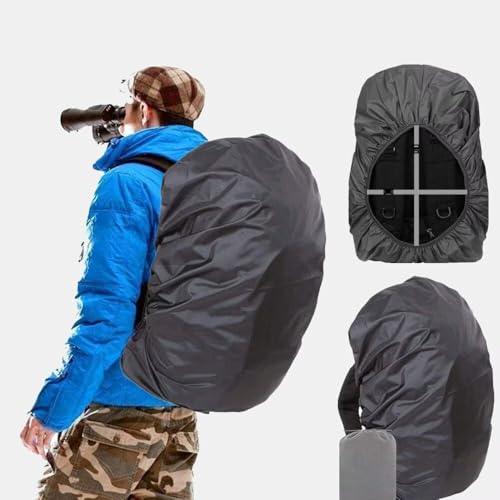 Waterproof Rain Cover for Backpacks, 12000mm Protection, with Non-Slip Buckle and Pouch - size: Large