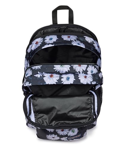 JanSport Main Campus Backpack - Travel or Work Backpack with 15-Inch Laptop Sleeve and Dual Water Bottle Pockets, Eyeball Blossom - color: Eyeball Blossom