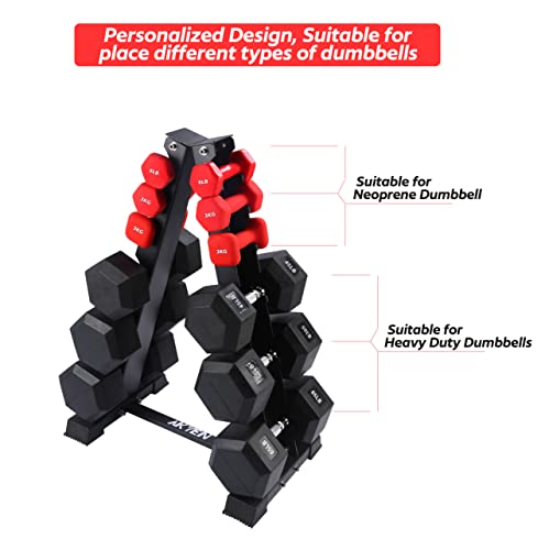 Dumbbell Rack Stand Only, Weight Rack for Dumbbells Compact A-Frame Home Gym Space Saver, 480/800 LBS Weight Capacity - style: 6 Tier - 800LBS