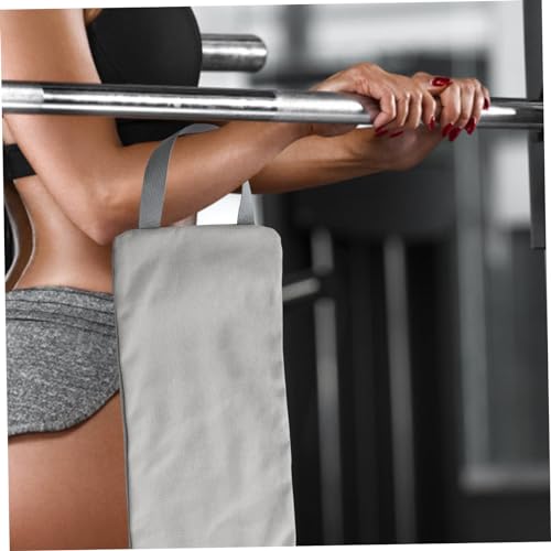 Fitness Training Sandbag Durable Workout Sand Bag with Handles for Weight Lifting Yoga and Cardio for Functional Training and Muscle Building Grey Color