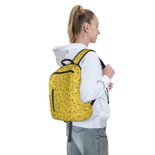 Stylish Daily Shoulder Backpack Cartoon Animal Duck Yellow Rubber Ducks, Practical Multi-scene Daypack for Road Trip Picnic Walking Men Women - color: Picture (221)