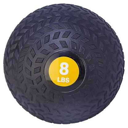 Fitvids Slam Medicine Wall Balls Workout Exercise Fitness Weighted Balls for Cross Training, Strength and Conditioning Exercises, Cardio and Core Workouts - style: 8 Pounds
