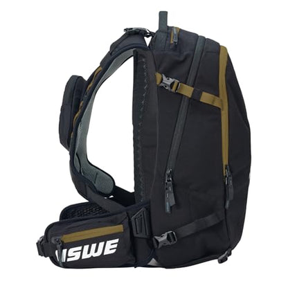 USWE Core Backpack, a High End Daypack for Enduro, Dirtbike, Moto, Black (25L Black/Bronze) - style: 25l Black/Bronze